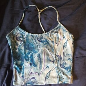 Victoria's Secret Blue and Purple Marble Tank Top